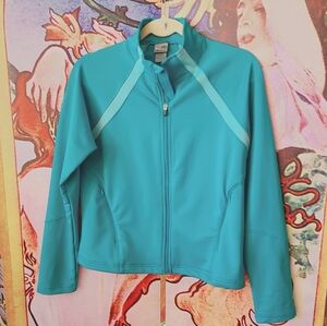 C9 Champion Classic Y2K Vintage Zip Up Track Jacket Teal/Turquoise, Size M